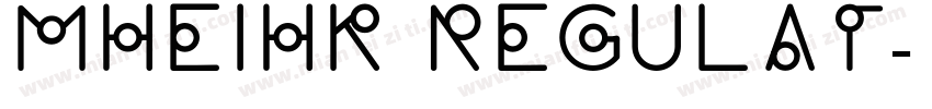 mheihk regulat字体转换